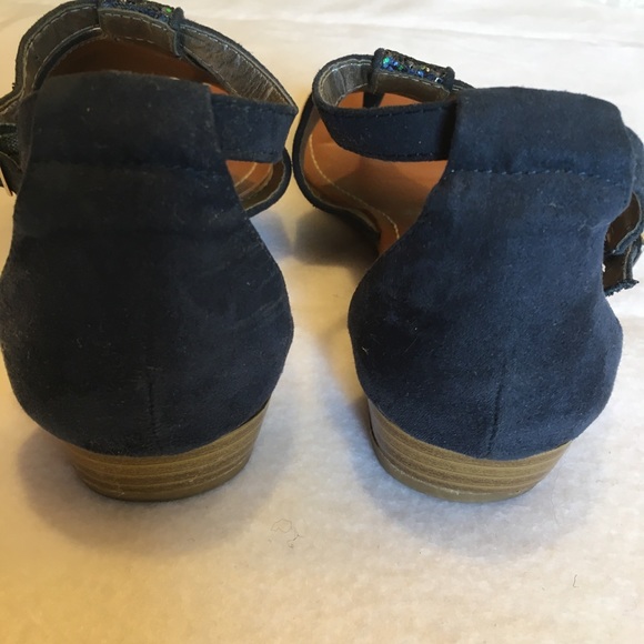 Carlos Santa sandals 8 vegan blue sparkles Tibbi - Picture 7 of 8